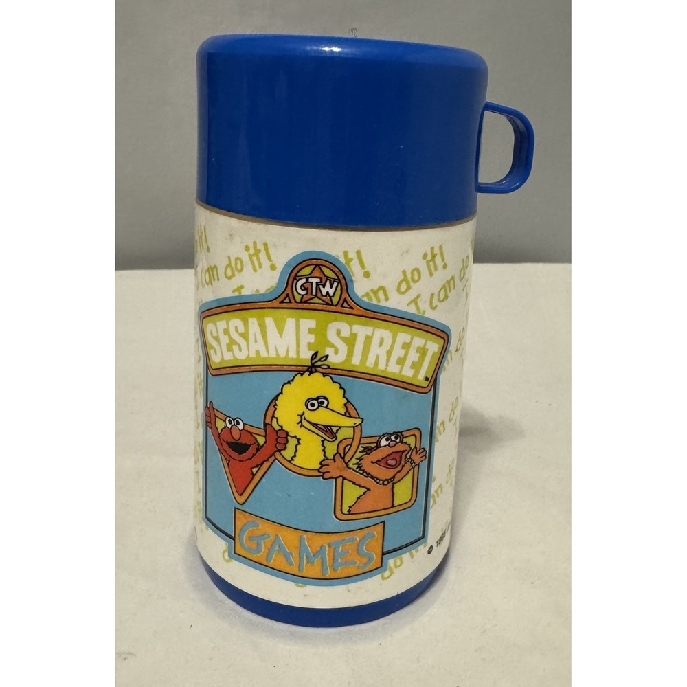 Vintage 1995 Aladdin Sesame Street Thermos Big Bird Elmo